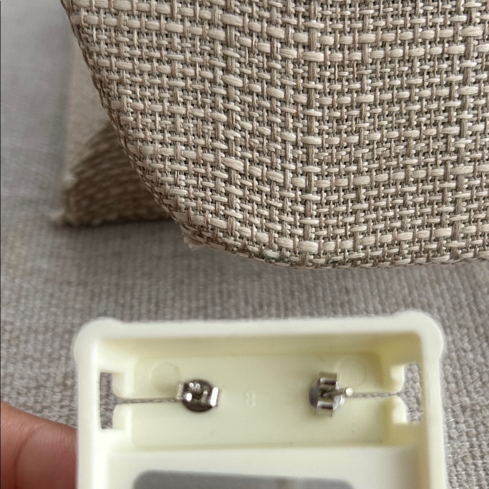 Silver Dinosaur Earrings - Picture 2 of 3